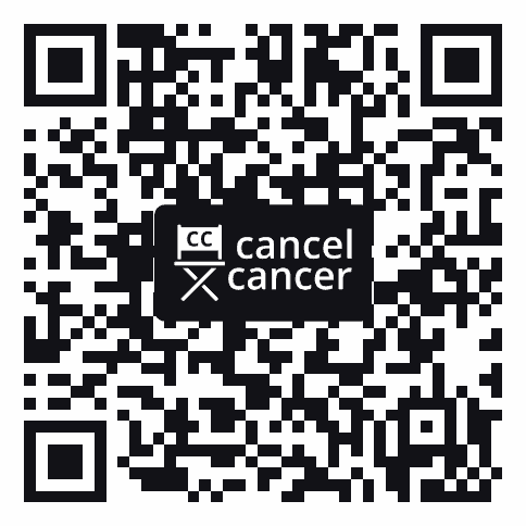 QR-Code zur Anmeldeseite von Cancel Cancer e. V.